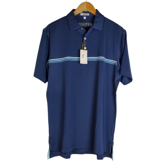 Peter Millar Navy Blue Polo Shirt - Picture 5 of 16